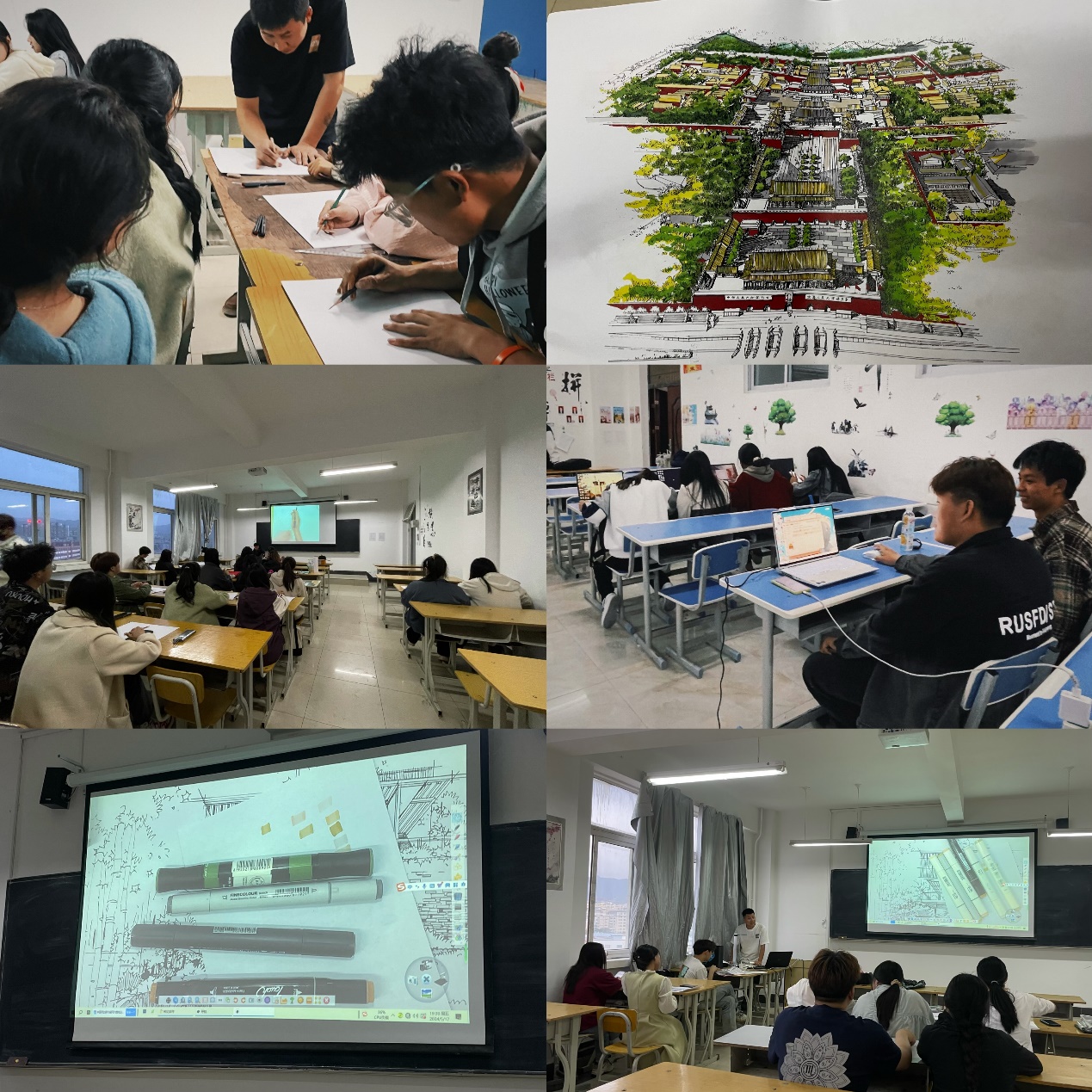 工程管理学院推出系列手绘与软件课程，全面提升学生专业技能