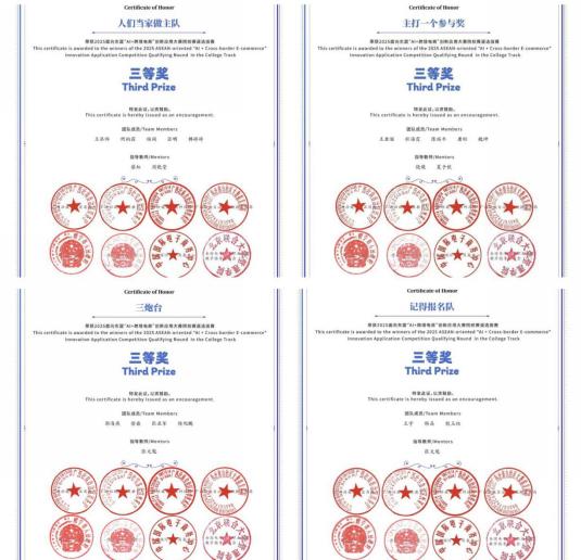 经管学院在“AI+跨境电商”创新应用大赛中斩获佳绩